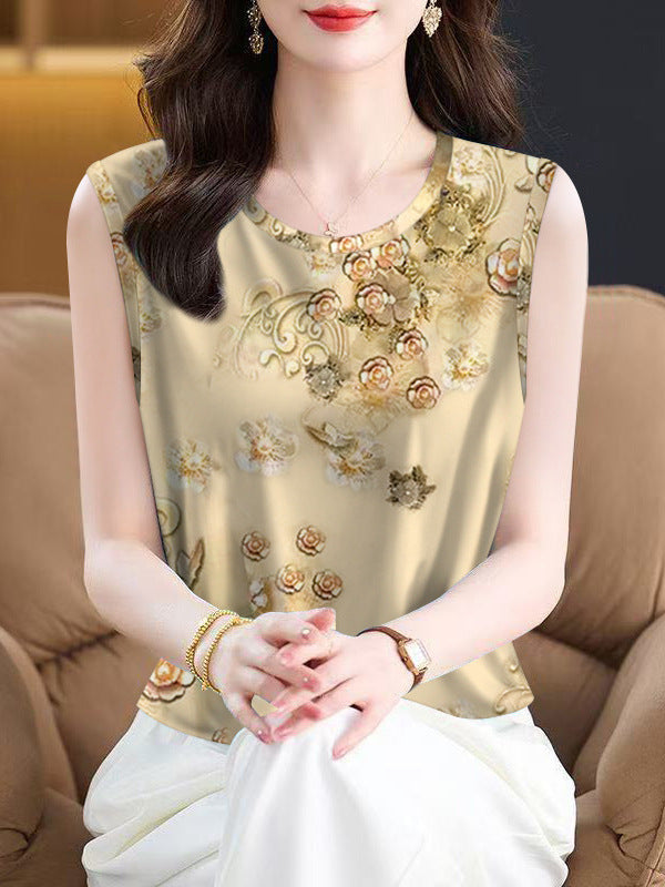 Ladies' High-end Base Sleeveless Slim Fit Versatile Camisole Vest